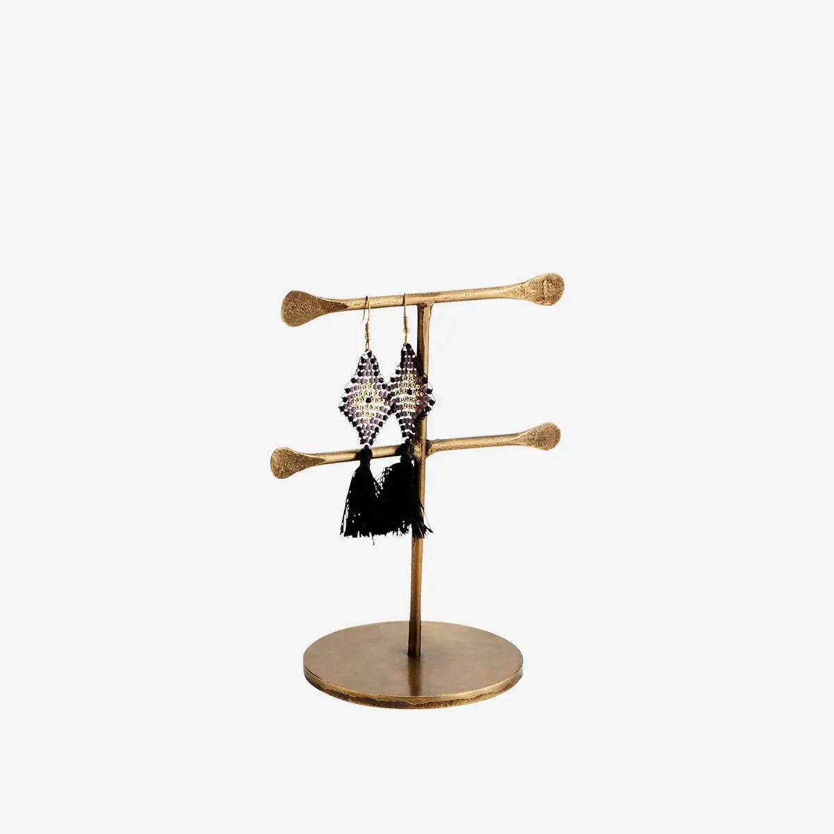 Madam Stoltz Jewellery Stand - Hand Forged Iron Double