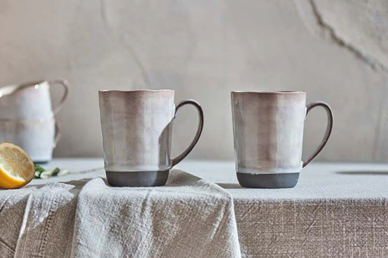 Nkuku Ceramic Mug - Edo Mug - Slate