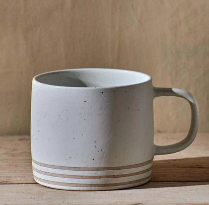Nkuku Ceramic Mug - Enesta Line Cream
