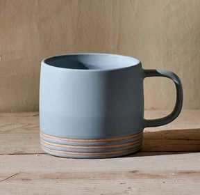 Nkuku Ceramic Mug - Enesta Line Dusty Blue