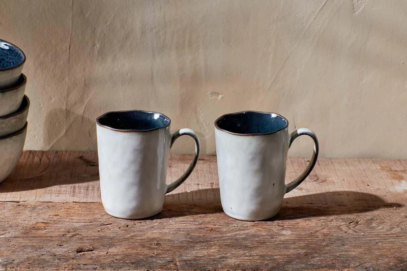 Nkuku Ceramic Mug - Simi Mug - Deep Blue