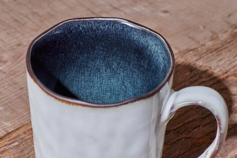 Nkuku Ceramic Mug - Simi Mug - Deep Blue
