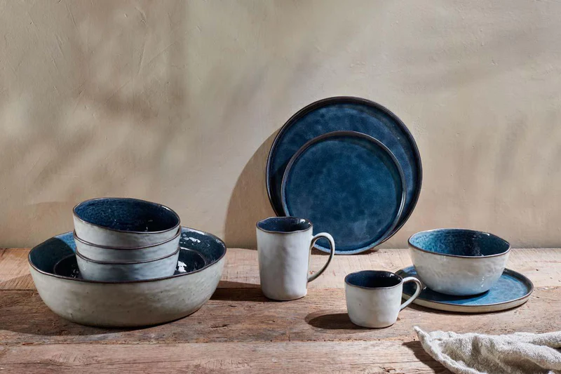 Nkuku Ceramic Mug - Simi Mug - Deep Blue