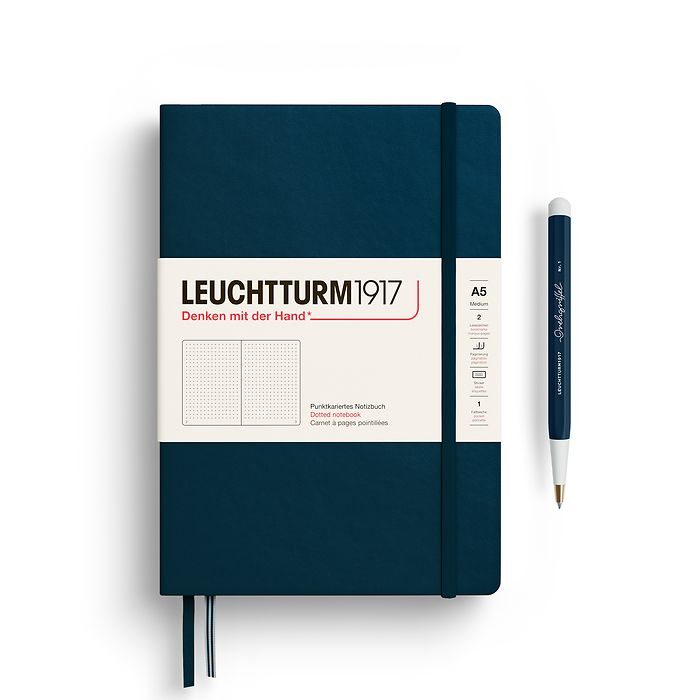 Leuchtturm1917 - A5 Notebook - Hardcover Dotted