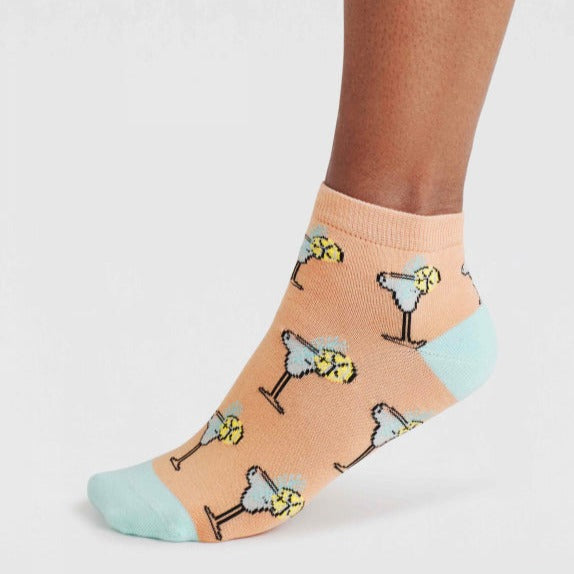 Thought Ladies Socks - Cotton Ditsy Cocktail Ankle Socks