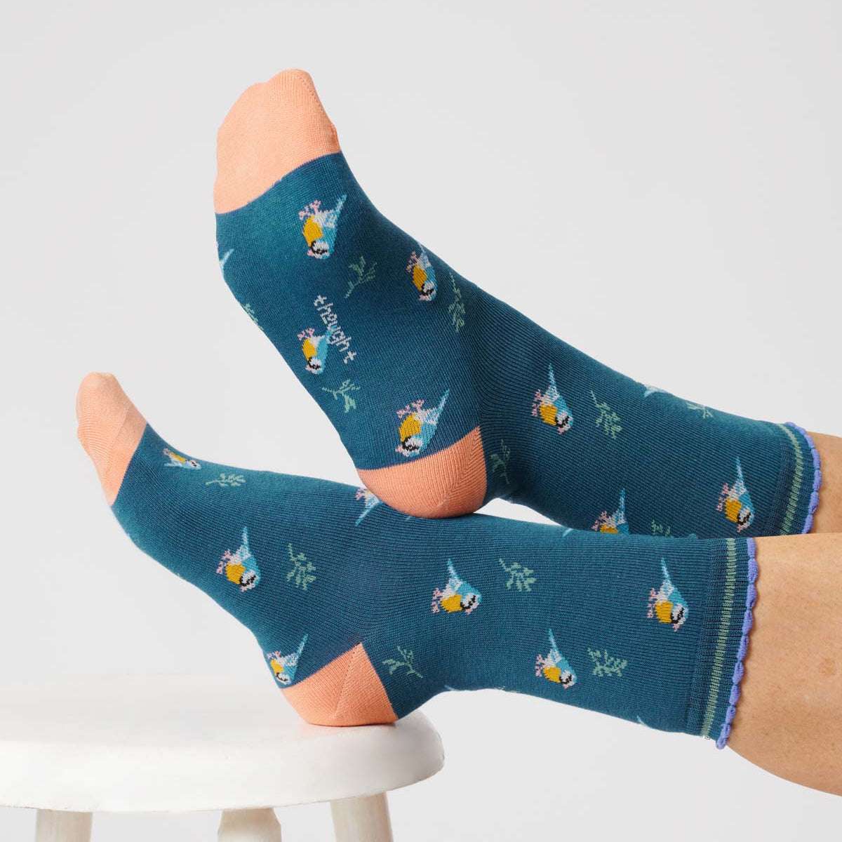 Thought Ladies Socks - Bird Cotton Socks