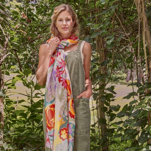 Powder Scarf - Springtime Wildflowers