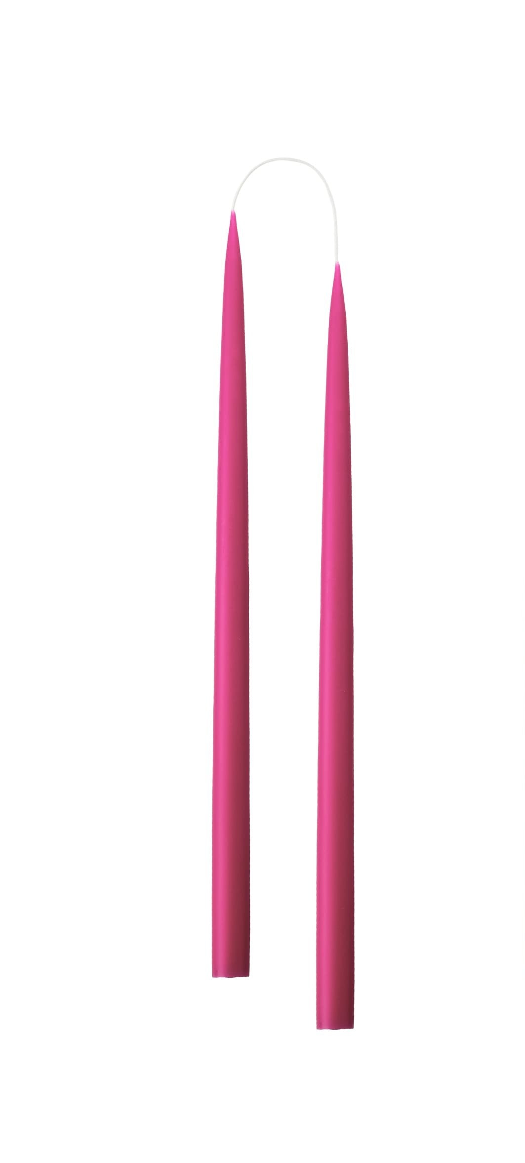 Hand Dipped and Dyed Dinner Candles - 35cm (Tall) Set of 2
