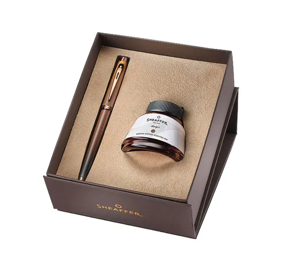 Sheaffer 100 - Coffee Edition Gift Set with Coffee Scented Ink