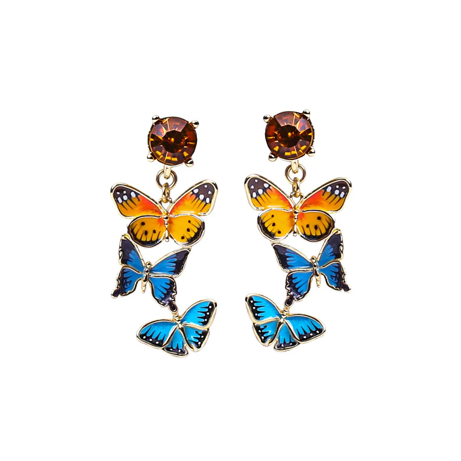 Bill Skinner Earrings - Butterfly Drop Earrings
