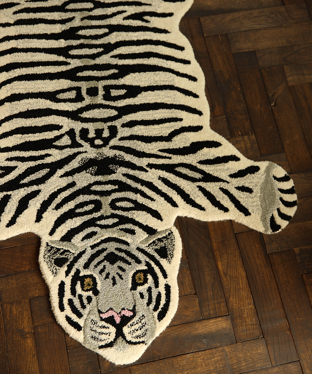 Doing Goods Rug - Snowy Tiger