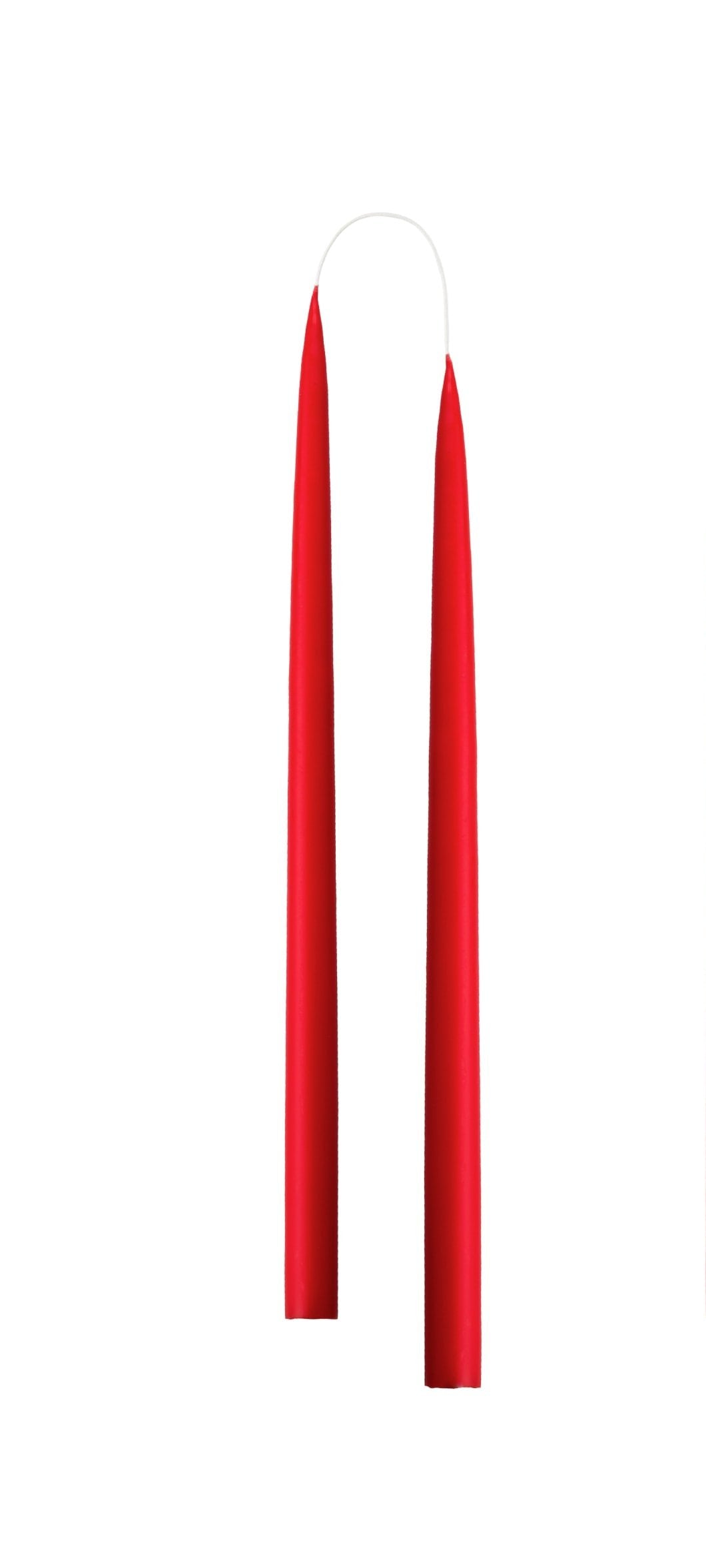 Hand Dipped and Dyed Dinner Candles - 35cm (Tall) Set of 2