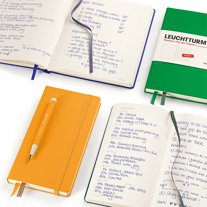 Leuchtturm1917 2026 Diary - Weekly Planner & Notebook A5 (Dotted)