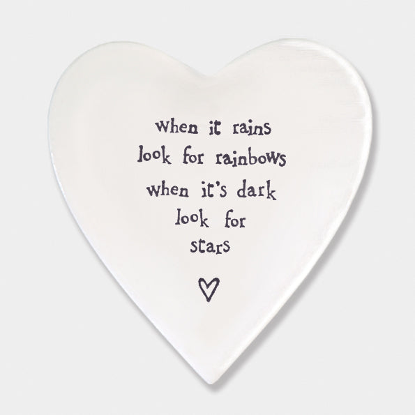 East of India - Porcelain Love Heart Coasters