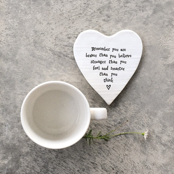 East of India - Porcelain Love Heart Coasters