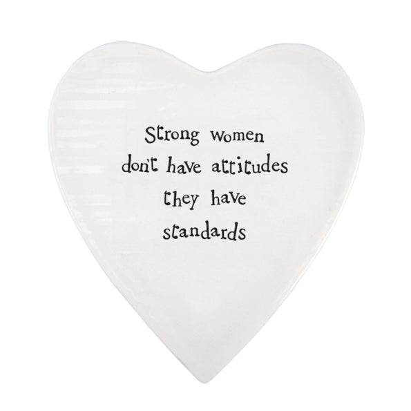 East of India - Porcelain Love Heart Coasters