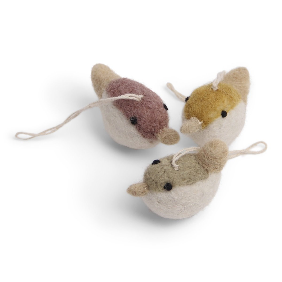 Gry & Sif Decoration - Felt Bird - Set of 3