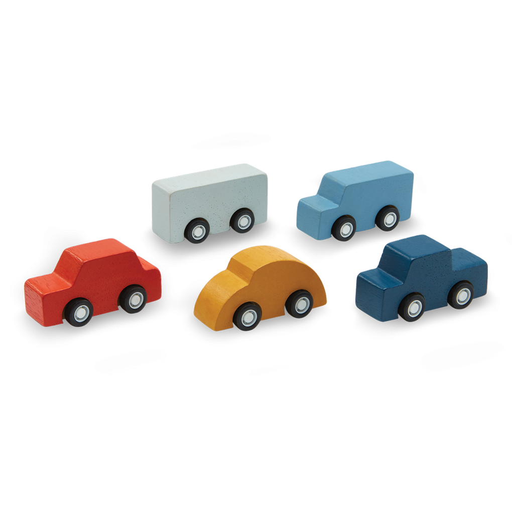 Plan Toys - Road & Rail Mini Car Set