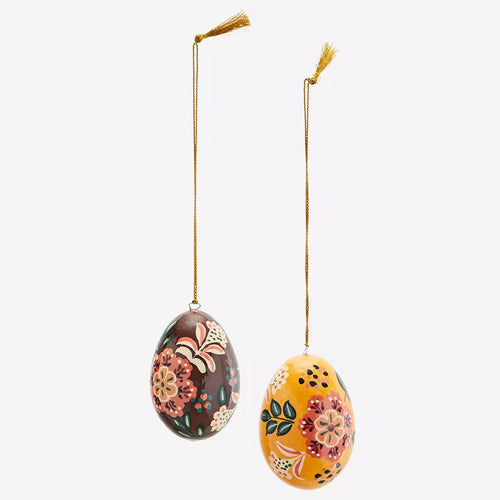 Madam Stoltz Decoration - Handed Painted Paper Mache Egg