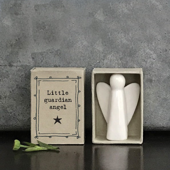 East of India - Porcelain Matchbox Sentiments - Guardian Angel