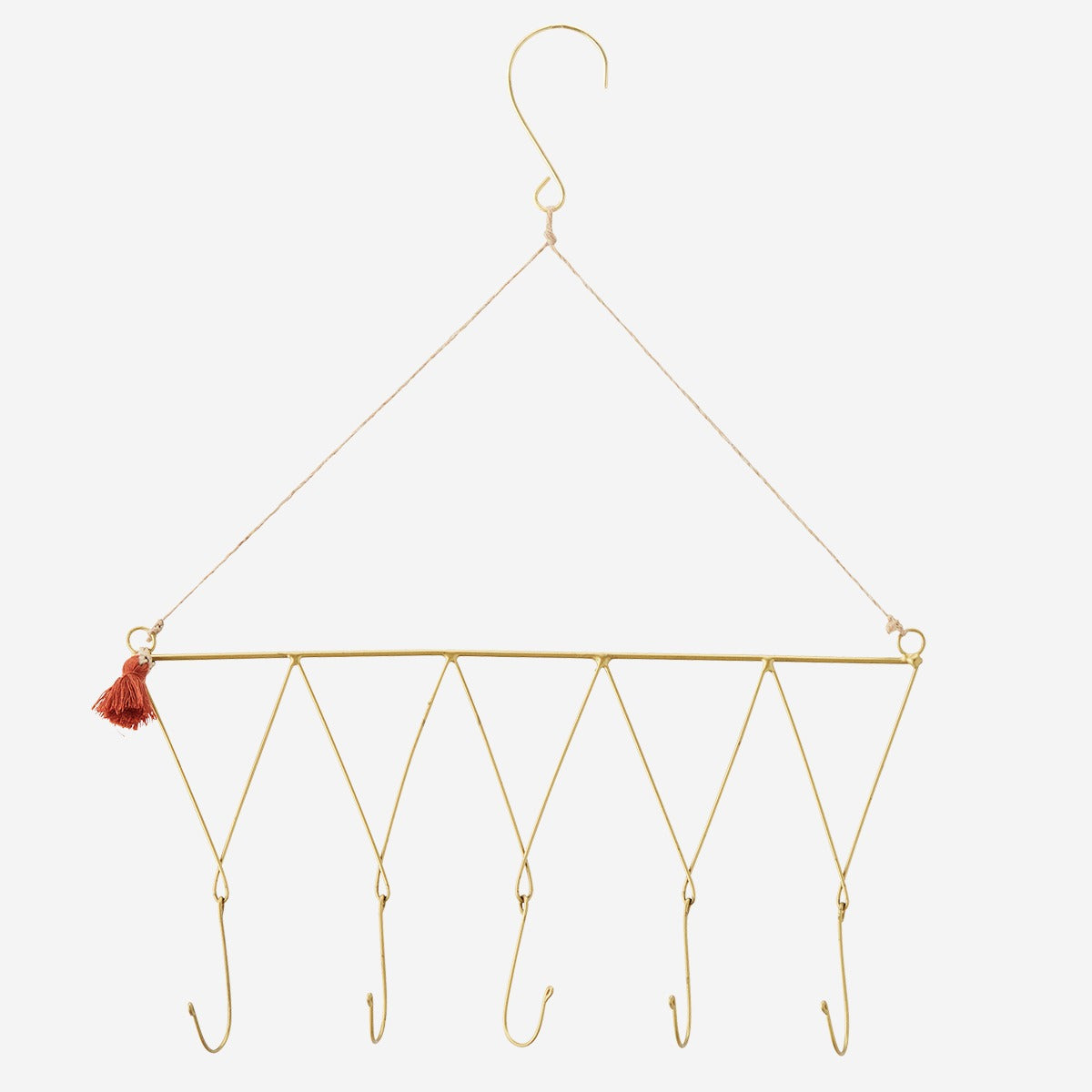 Madam Stoltz Hanger - Wire 5 Hook Hanger