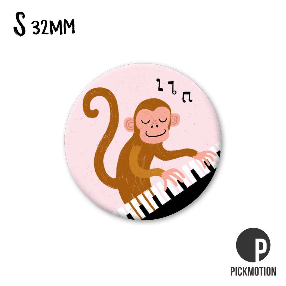 Pickmotion Magnet Small - Monkey Pianist