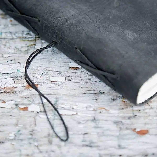 Paper High Journal - Buffalo Leather Elastic Tie