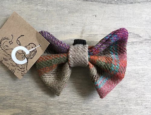 'Don't forget the Dog' Tweed Dicky Bow