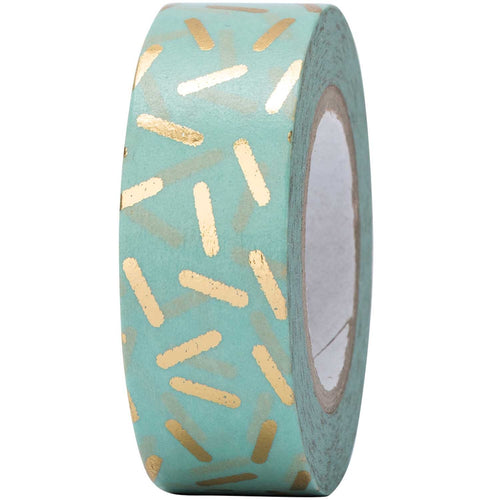 Paper Poetry Washi Tape - Mint Ticker Hot Foil