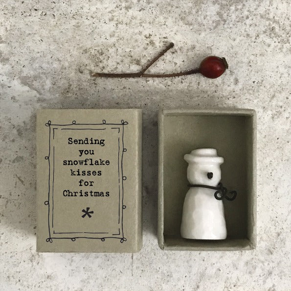 East of India Christmas - Matchbox Snowman