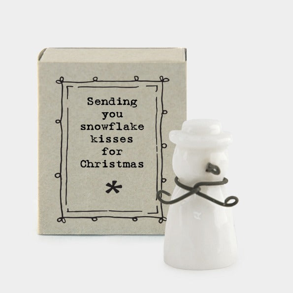 East of India Christmas - Matchbox Snowman