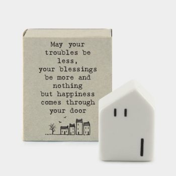 East of India - Porcelain Matchbox Sentiments - Houses