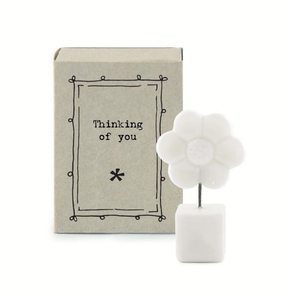 East of India - Porcelain Matchbox Sentiments - Thinking of You