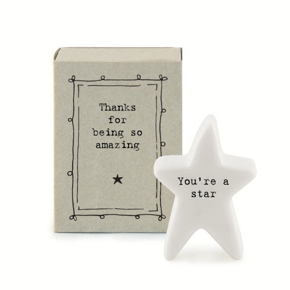 East of India - Porcelain Matchbox Sentiments - Being amazing
