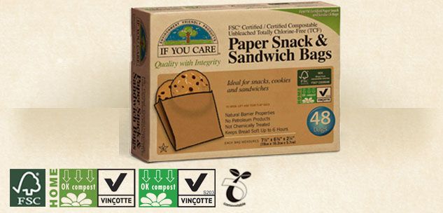 If you care - Sandwich bags - FSC certified unbleached