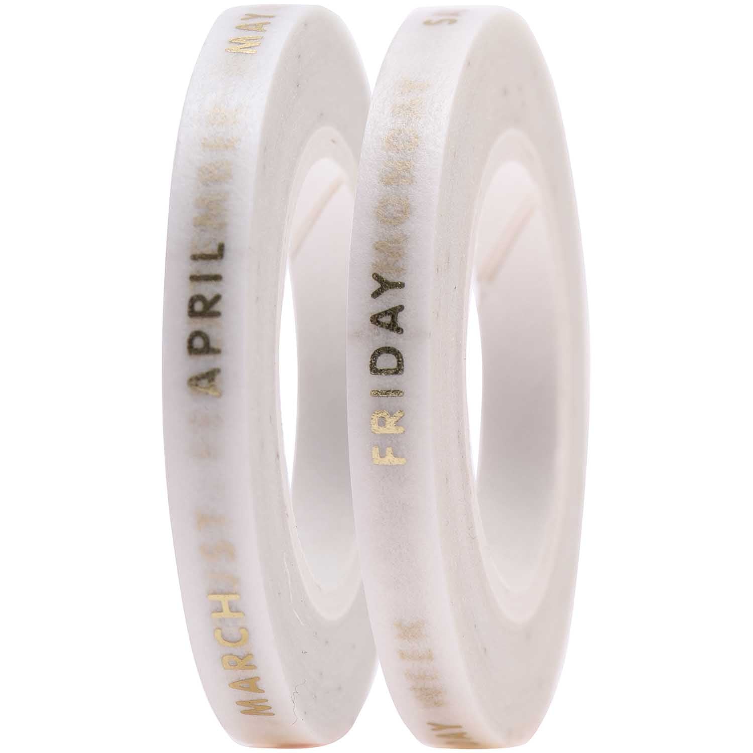 Paper Poetry Bullet Journal Washi tape - Slim Month/Days