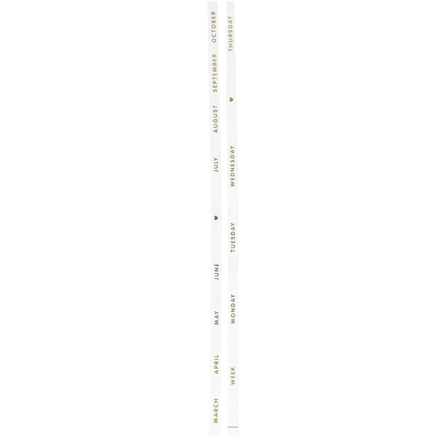 Paper Poetry Bullet Journal Washi tape - Slim Month/Days