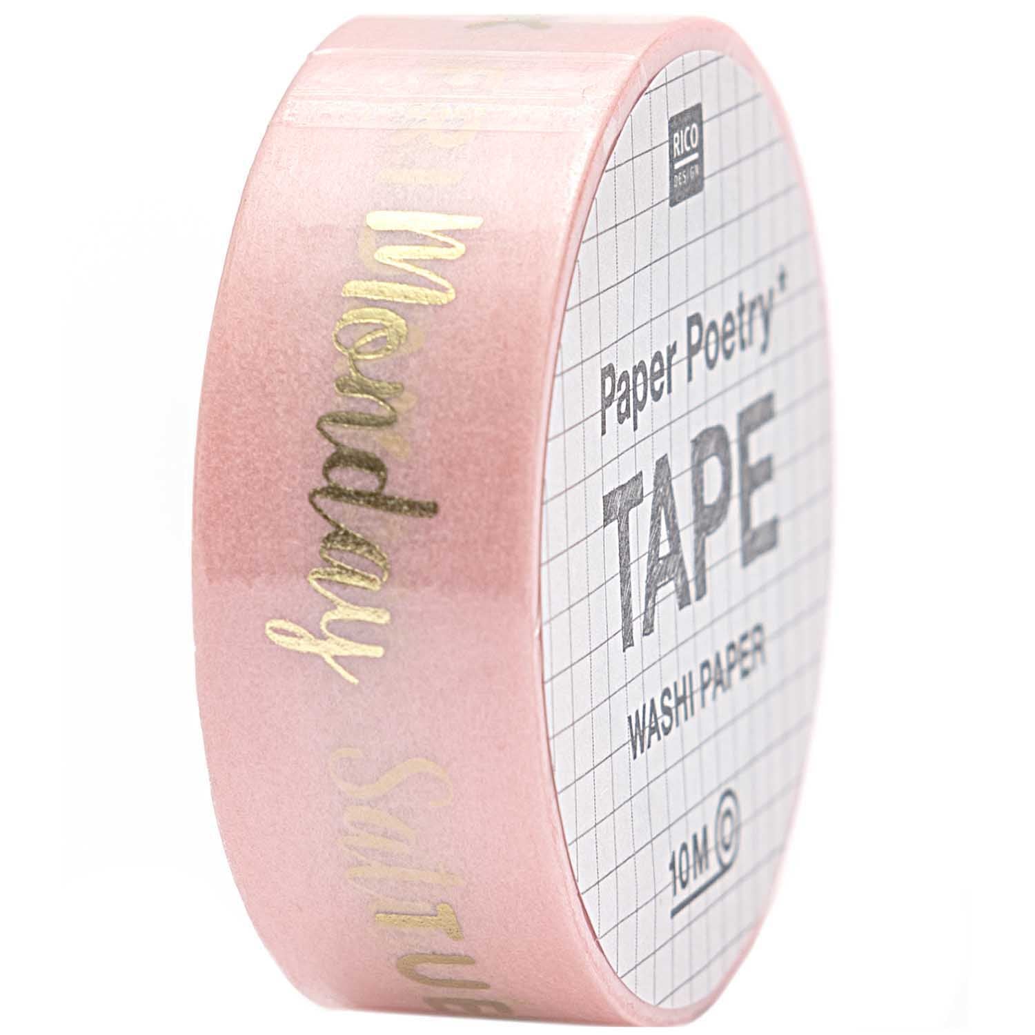 Paper Poetry Bullet Journal Washi tape - Days, Months, Dates