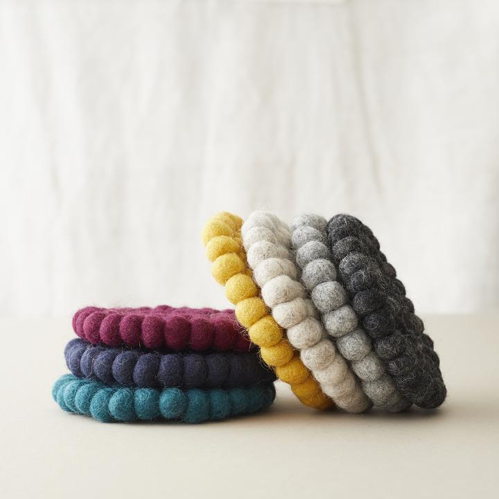 Aura Que -  ASIK Handmade Eco Felt Ball Coaster