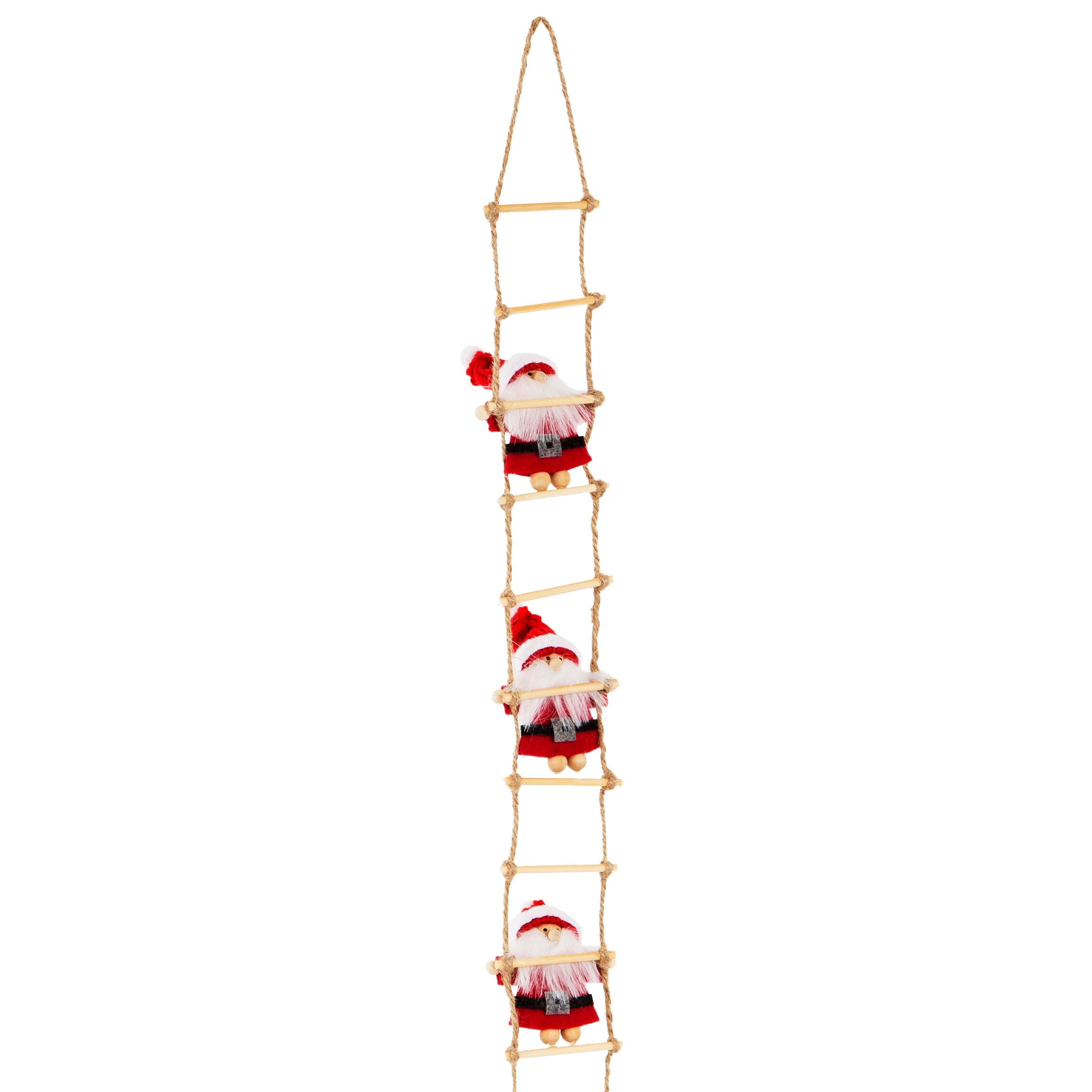 Sass & Belle Christmas - Climbing Santa ladder