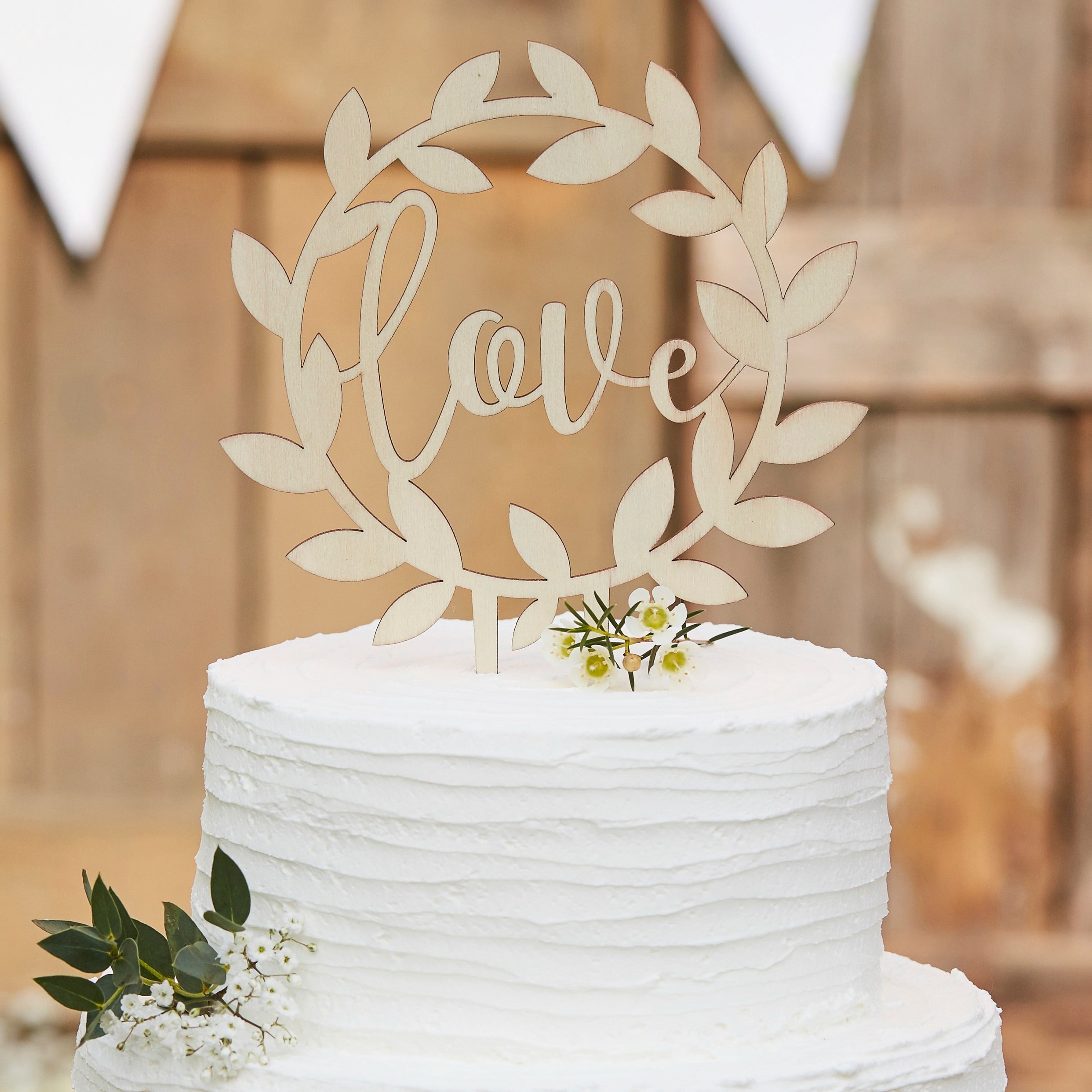 Ginger Ray Cake Topper - Wooden