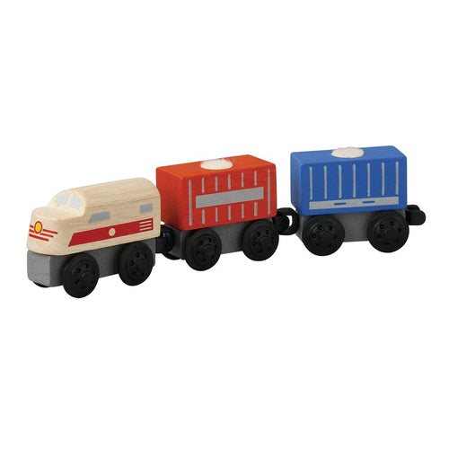Plan Toys - Road & Rail Cargo Train