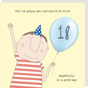 Rosie Made a Thing Card - Boy 18 Fire