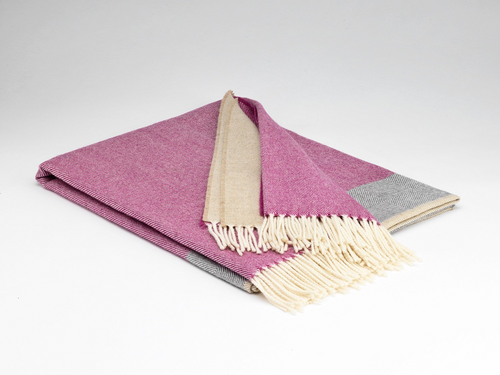 McNutt of Donegal Throw in Supersoft Lambswool - Madrid