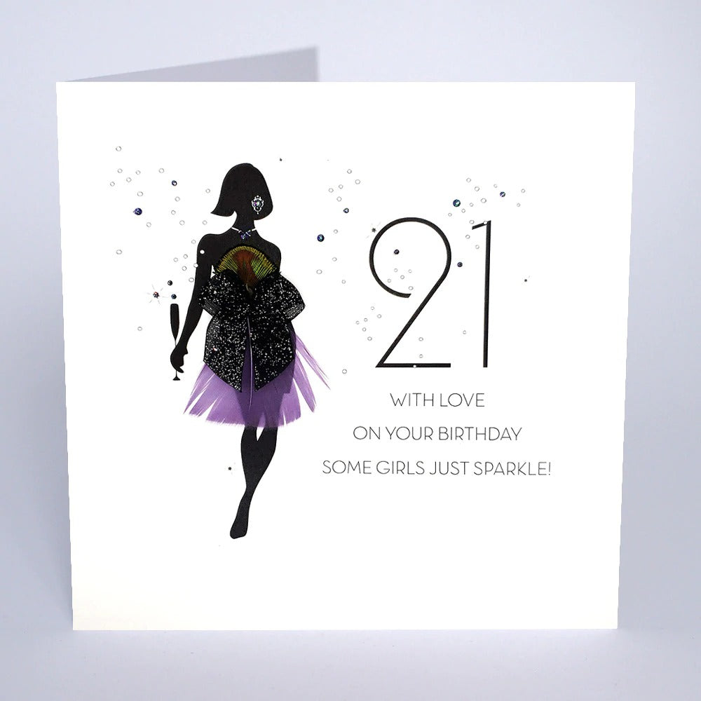 Luxury Extra Large Card - 21 - With Love on Your Birthday