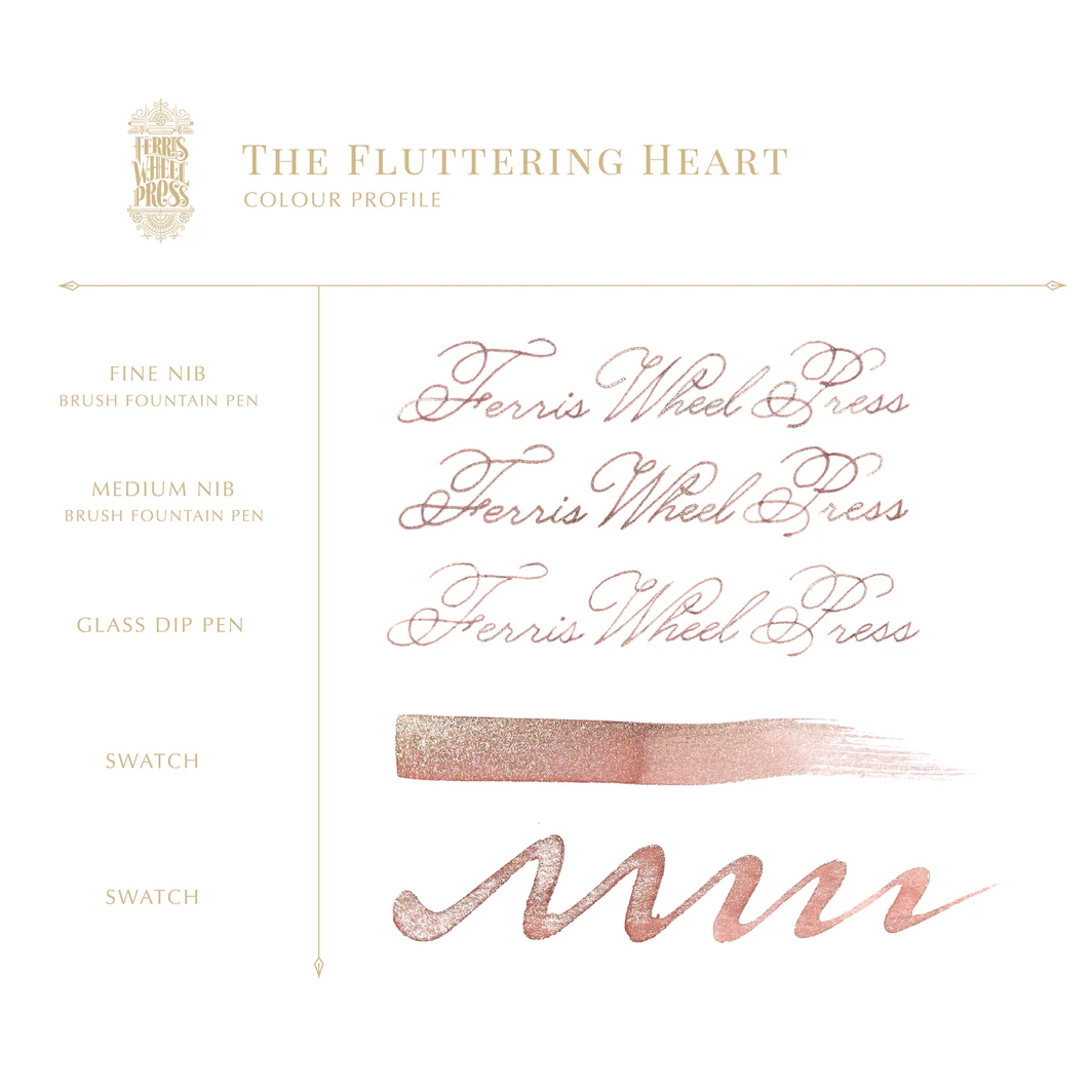 Ferris Wheel Press Fountain Pen Ink Special Edition - Fluttering Heart