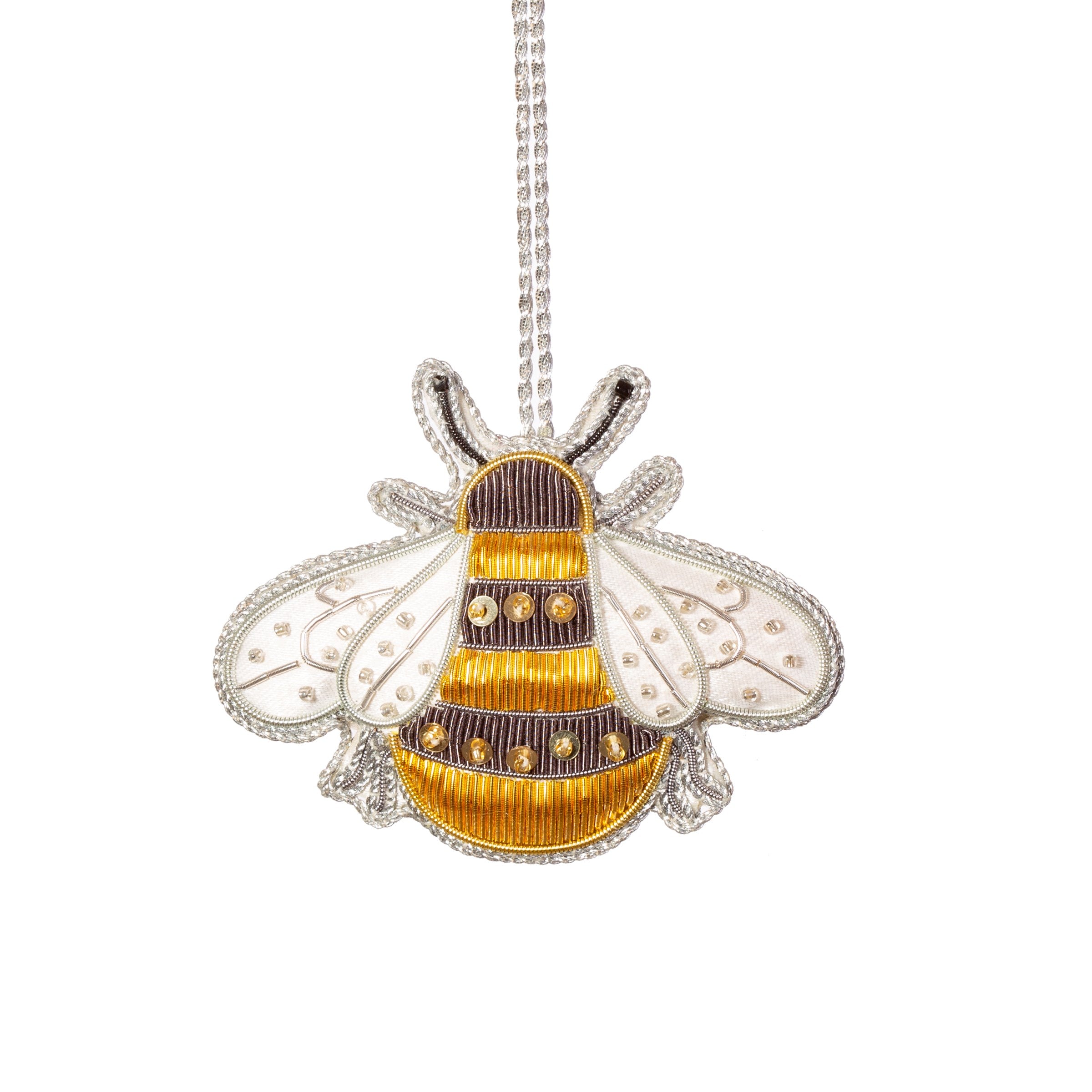 Sass & Belle Christmas Bauble - Zari Embroidered Bee
