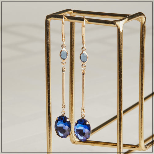 Lovett Earrings - Long Bar Drop - Various Colours