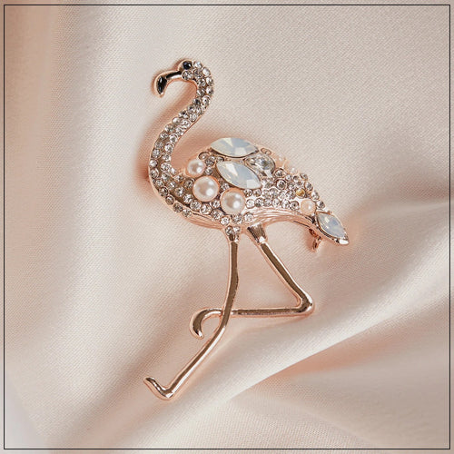 Lovett Brooch - Flamingo
