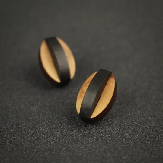 Rowena Sheen Earrings - Omey 3D Studs